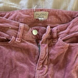 Pilcro corduroy pants, slim fitting, slightly flared at the bottom. See photos.